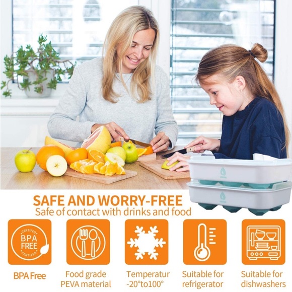 Large Ice Cube Tray set of 2 - Picture 6 of 8